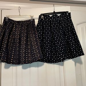 Set of two womens Francesca’s skirts